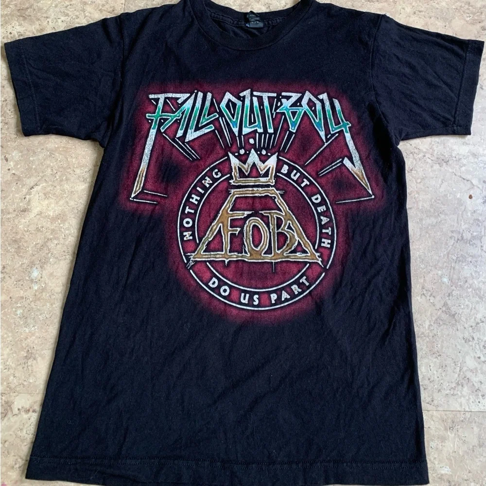 Fall Out Boy FOB Nothing But Death Do Us Part‎ T-Shirt Emo Rock Punk Men’s Small